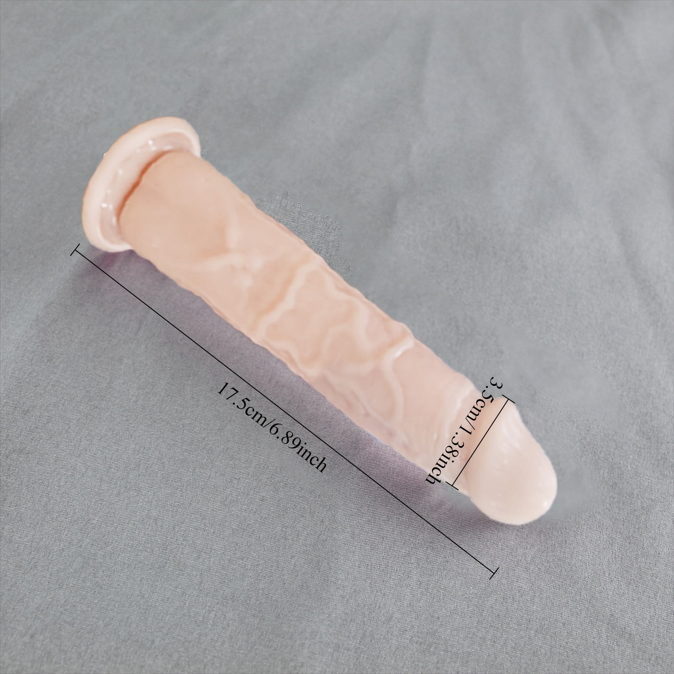 Large Clear Jelly Male Sex Toy with Suction Cup, Realistic Dildo