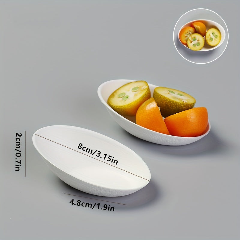 8 Varieties Sugar Cane Pulp Disposable Plates for Cake Salad Dips Eco-Friendly