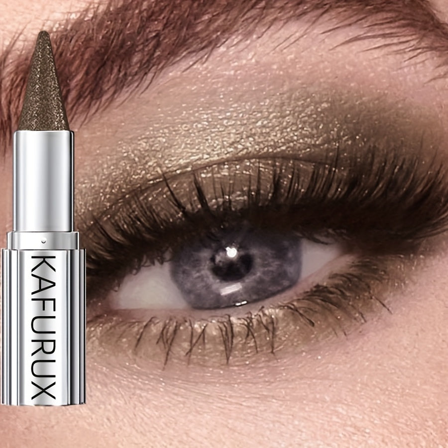 Женский коричневый карандаш для теней — затемнение и выделение, мерцание, выдвижной