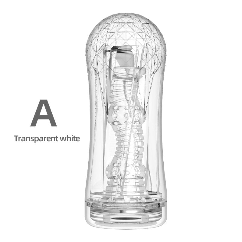 Erkaklar uchun jinsiy o'yinchoq kubi, shaffof silikon, 3D haqiqiy vaginal chidamlilik