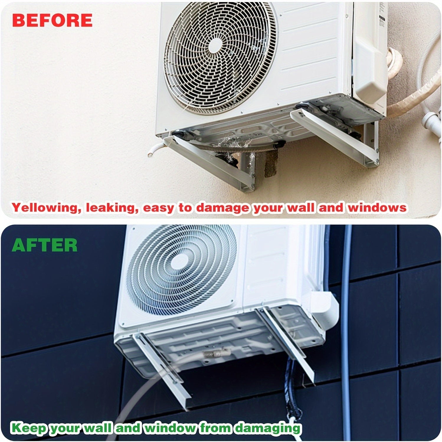 Universal Leak-Proof Air Conditioner Drain Kit - Elektr energiyasiz AC drenaj shlangi ulanishi, rezina qopqoq va qistirma bilan birga, deraza AC qurilmalari uchun qismlar