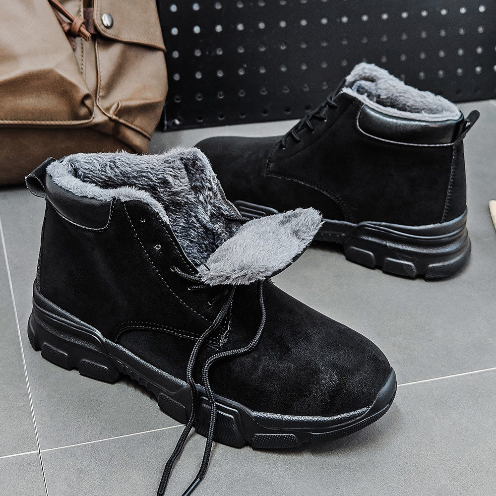 Women's Faux Cover-Like Chunky Heel Slip-On Boots All-Season