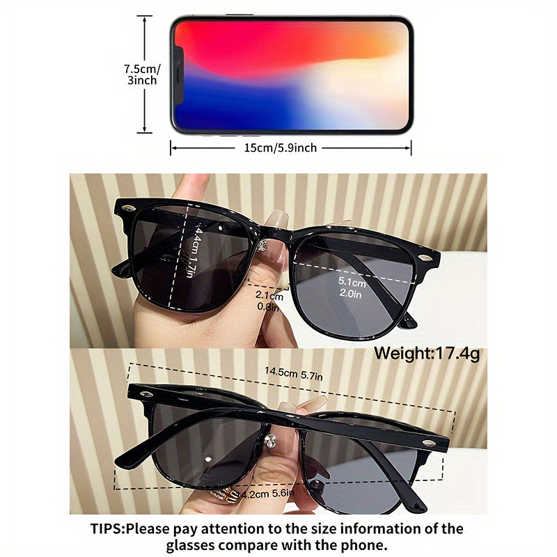 Set of 5 Unisex Polarized Round Glasses with Polycarbonate Lenses for Fishing and Outdoor Activities