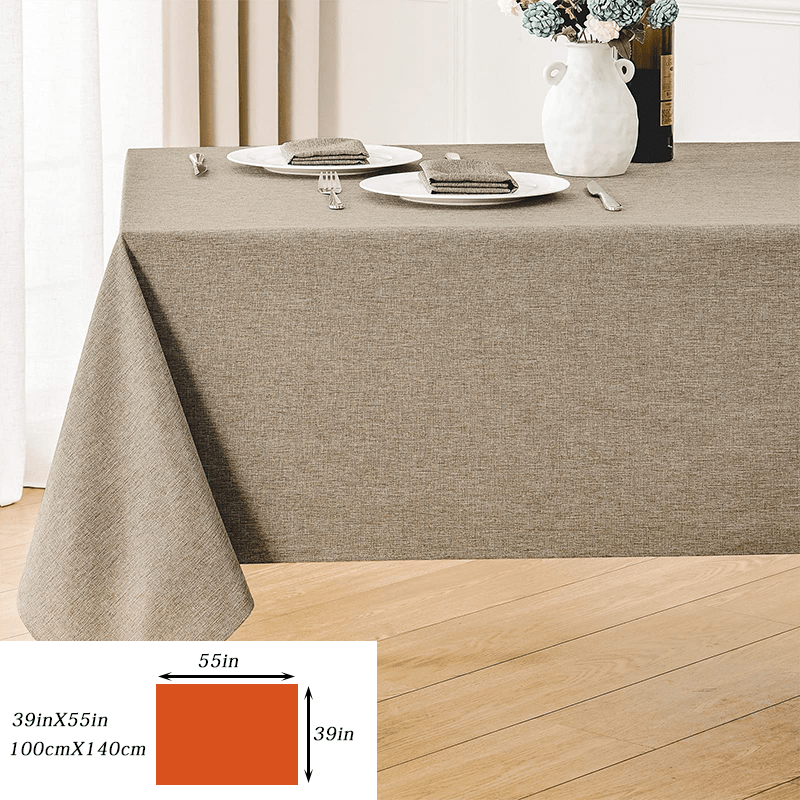 Polyester Modern Tablecloth for Dining Room Decor