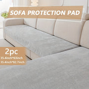 Chenille Sofa Protector Set Non-Slip Scratch-Resistant Machine Washable Pet-Friendly Covers for Armchair Loveseat 3-Seat 4-Seat Sectional