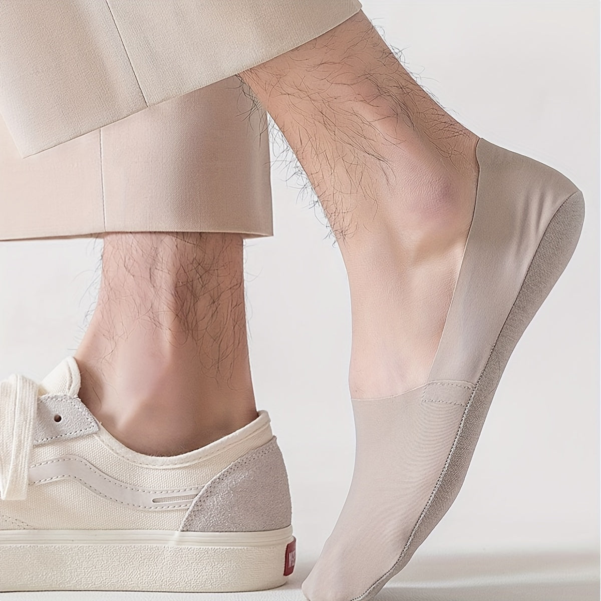 Men's Thin Boat Socks 7 Pairs Summer Odor-Resistant Sweat-Absorbing Non-Slip Low-Cut