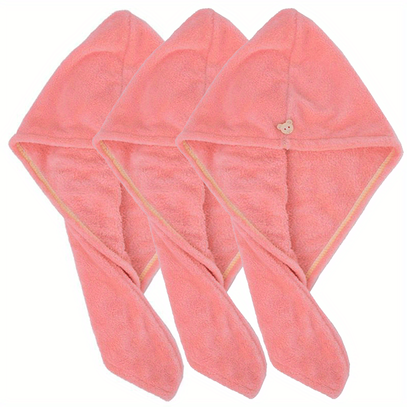 Super Soft Microfiber Hair Towel with Buttons for All Hair Types Women
