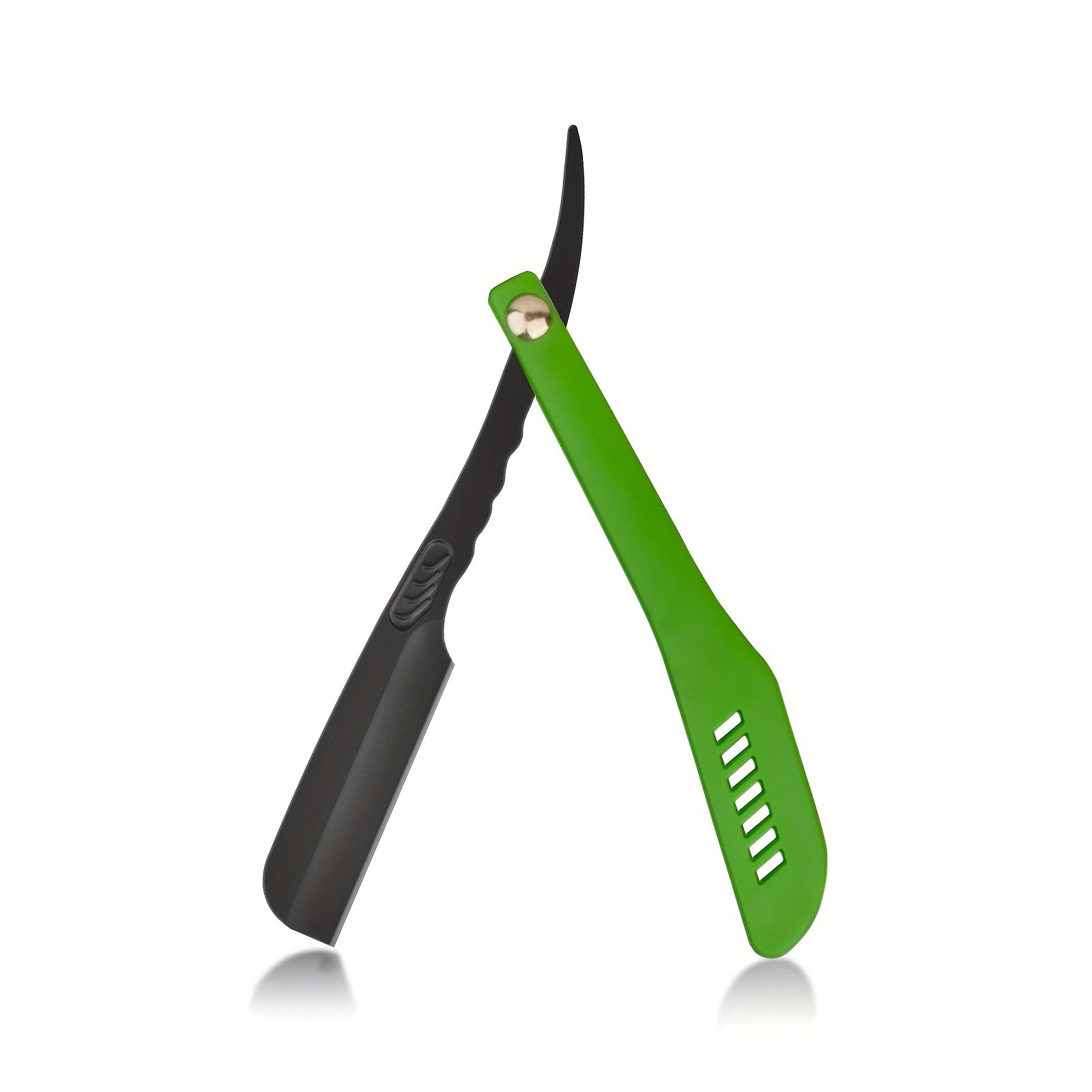 Herramienta de afeitado manual retro con hoja reemplazable para barba plegable para hombre