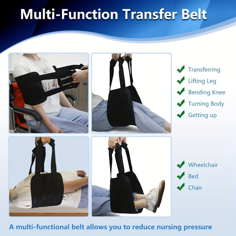 Padded Patient Transfer Sling for Elderly Safety Lifting Bed Handle