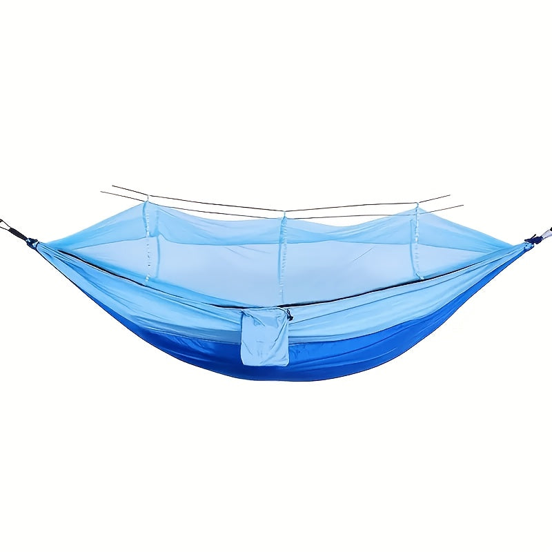 2-Person Camping Hammock with Mosquito Net Durable Nylon 272KG Capacity Outdoor Swing Rope