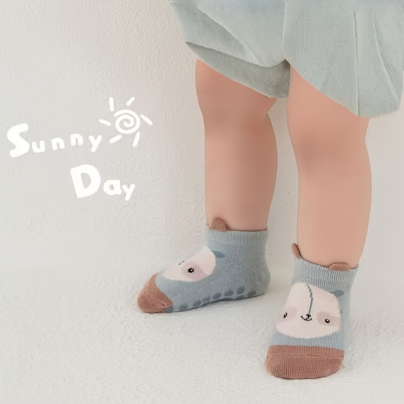 Baby Socks Non-Slip Cotton Infants Toddler 0-3 Years Knit Fabric Pack of 1