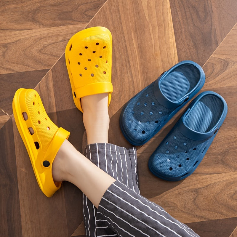 Women's Solid Color Clogs Casual Garden Slip-On Shoes