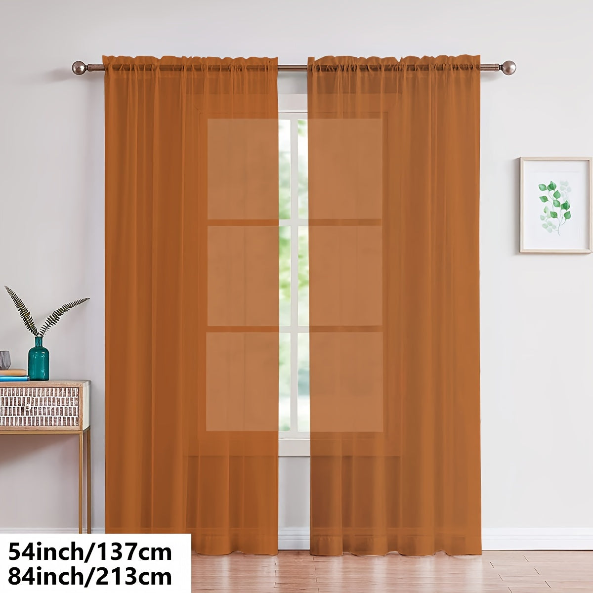 Cortinas de gasa blancas ligeras para sala de estar y dormitorio, transparentes, para barra