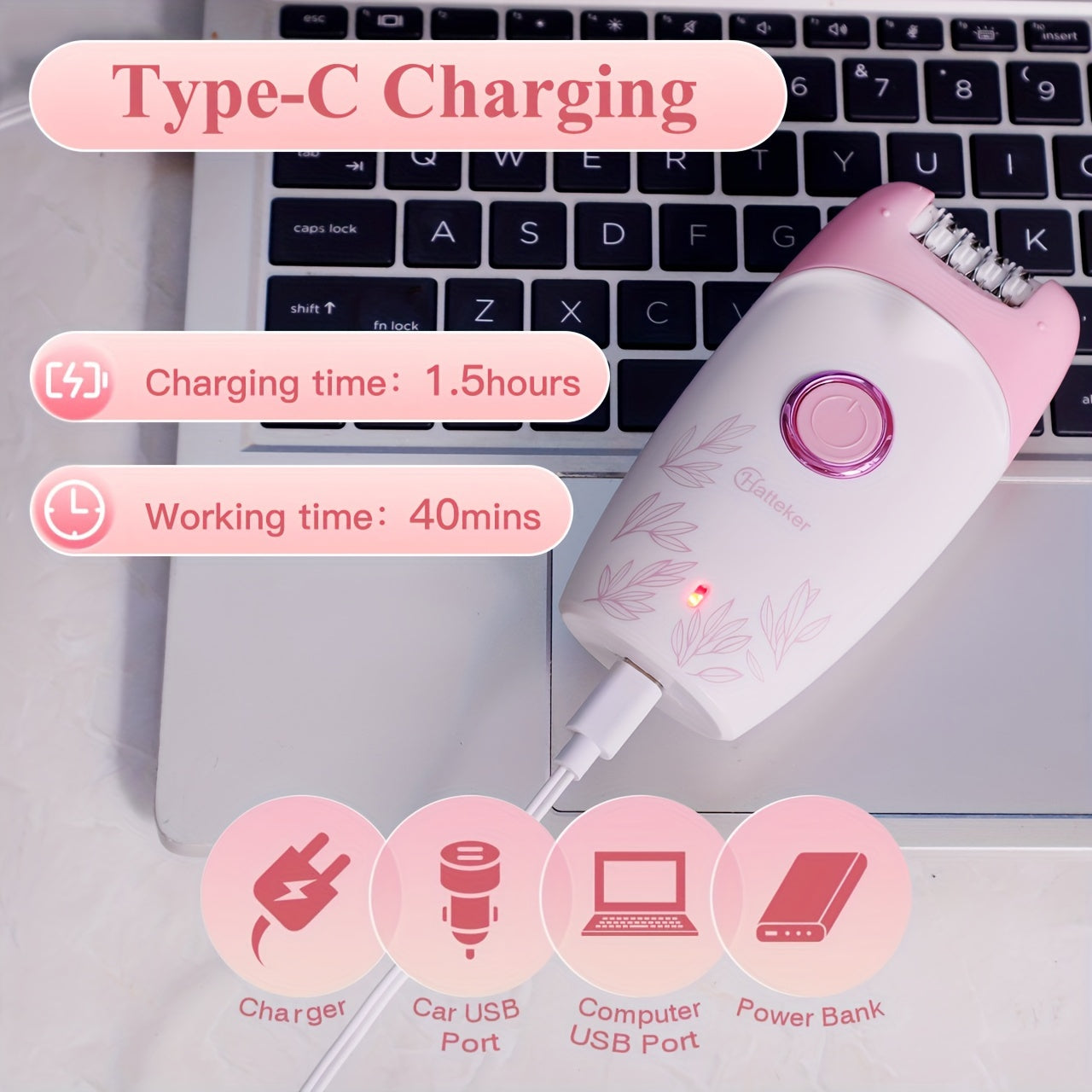 Women's 2-in-1 Electric Hair Remover Multi-Function Underarm Trimmer