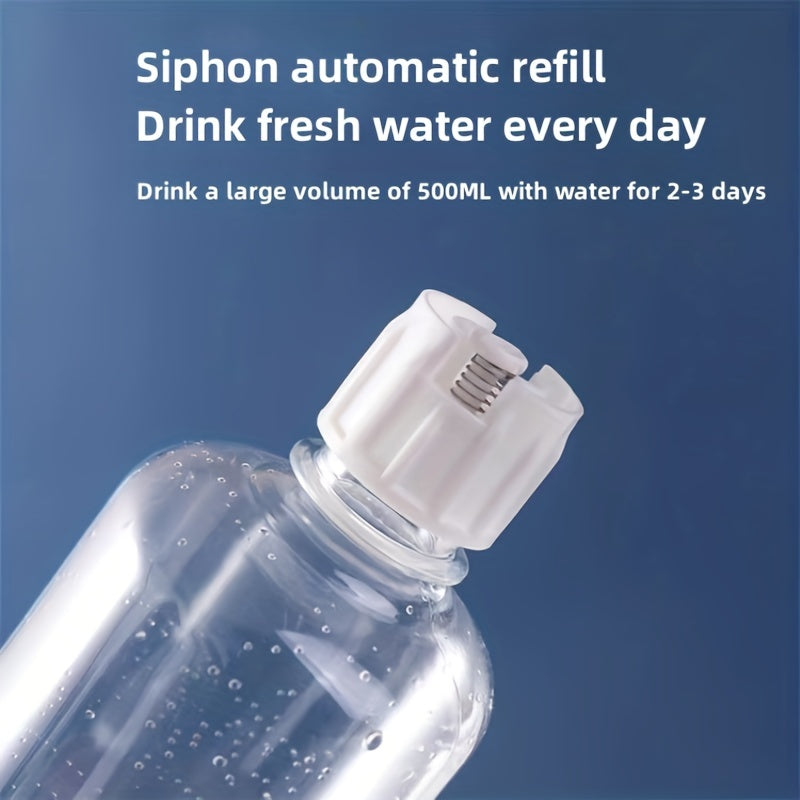 Egilib tushirilgan dizayn va tortishish bilan suv idishi bilan avtomatik hayvonlar uchun oziqlantiruvchi, itlar va mushuklar uchun