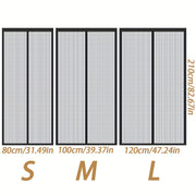 Puerta de pantalla magnética de malla resistente para prevención de mosquitos, entrada sin manos