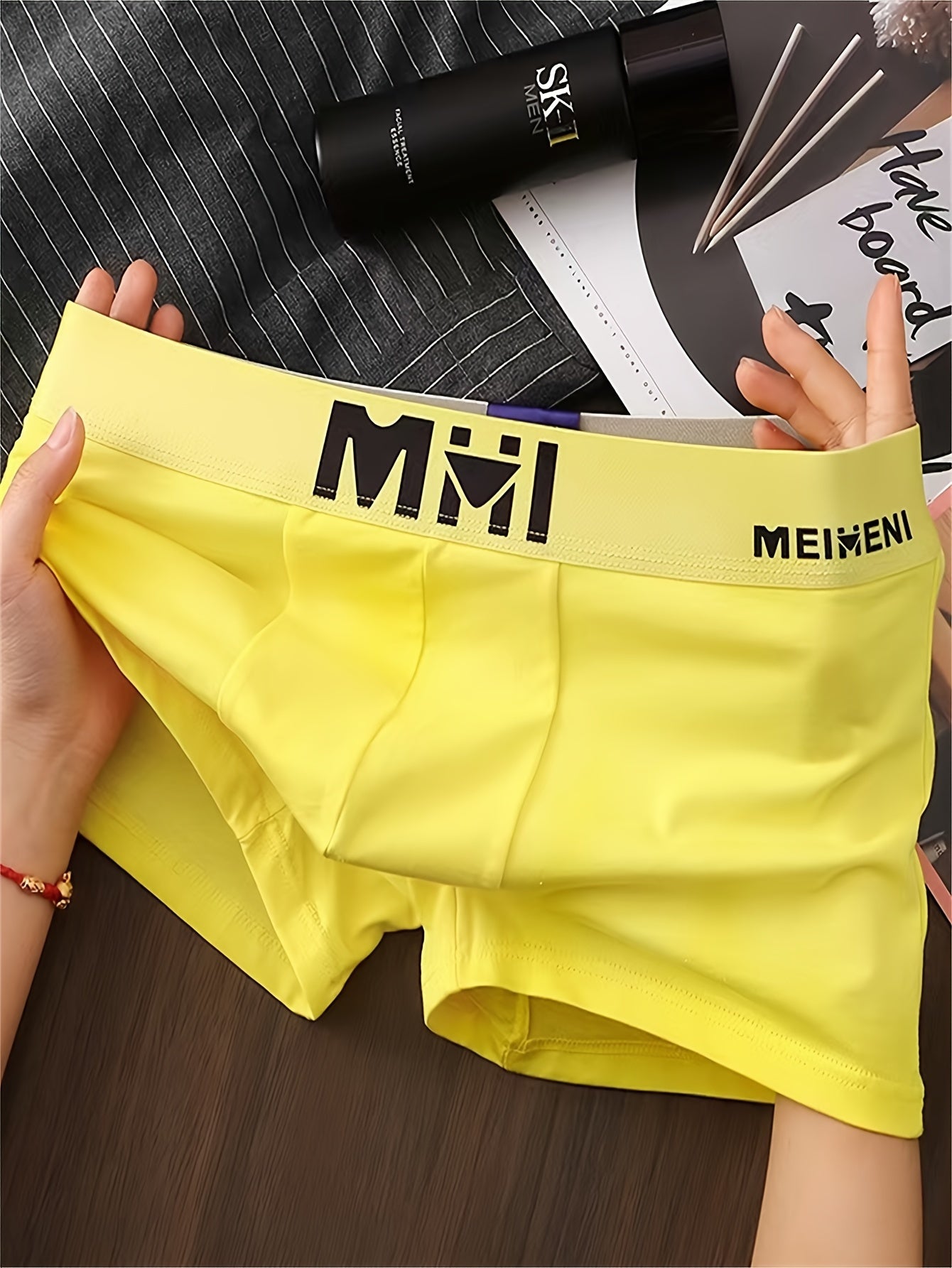 Men's Cotton Boxer Briefs 3-Pack Medium Stretch Solid Color Athletic Underwear for Youth