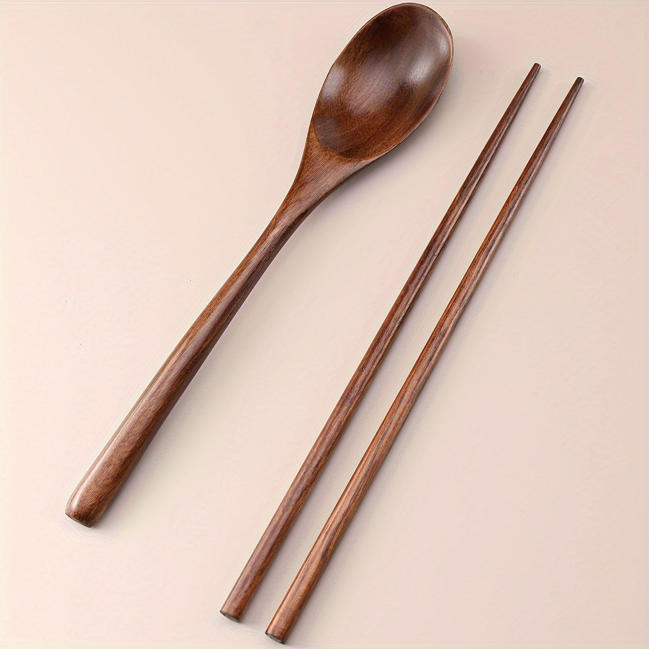 Wooden Spoon and Chopstick Set for Kitchen Use Durable Natural Wood