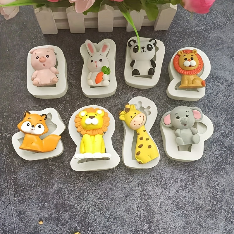 Cartoon Animal Silicone Mold for Baking Cake Decorating Ice Tray Food Grade