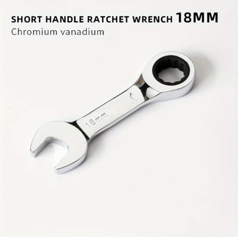 Reversible Combination Wrench 6mm-19mm Ratchet Socket Spanner Tool