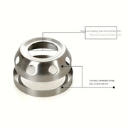 Stainless Steel Tea Warmer with Glass Kettle Insulation Base for Home Hotel Use