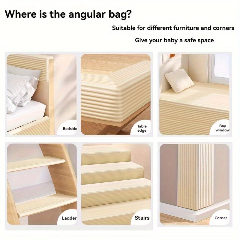 Multi-Functional Safety Corner Protector Strips with Self-Adhesive for Walls Furniture Edges Doors and Glass Corners