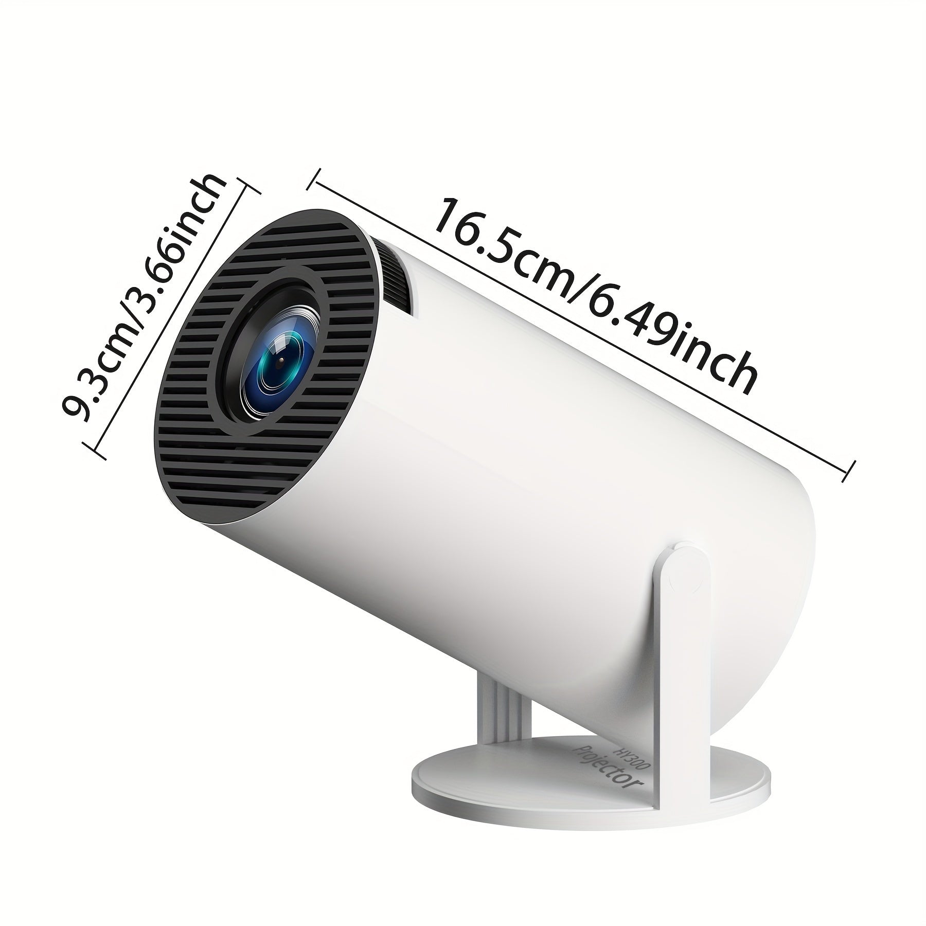 Outdoor Portable WiFi 6 Projector 4K Support 720P Native Brightness 2000 Lumens