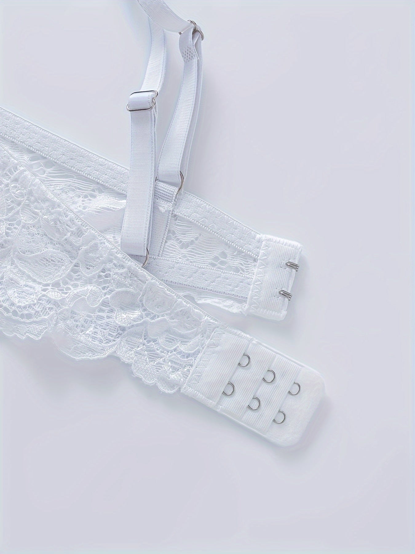 Women's Push-Up Bras 4-Pack with Removable Pads and Shoulder Detail High Support Nylon Knit