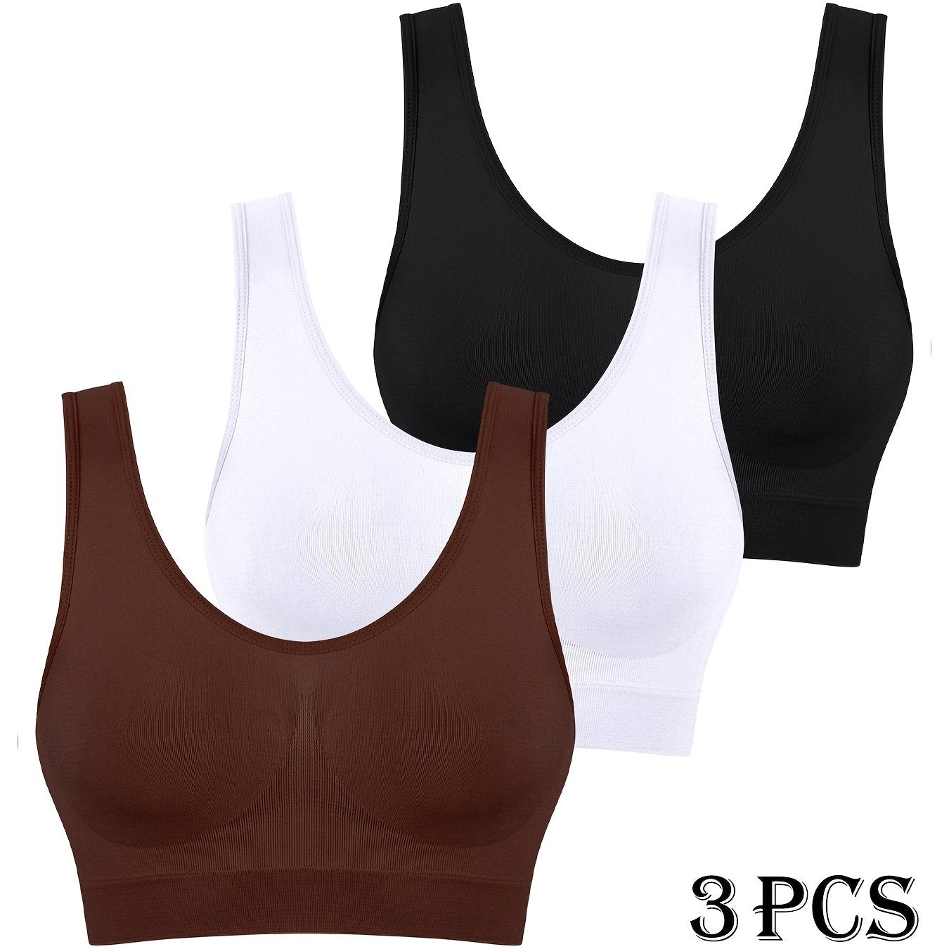 Women’s High Support Seamless Sports Bras Polyamide Elastane No Padding Shockproof Wirefree