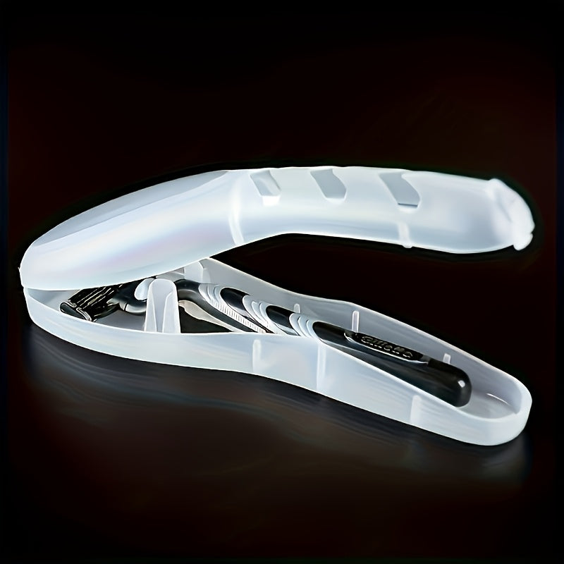 чехол для дорожного бритвенного станка, прозрачный портативный органайзер для ухода за бородой и усами