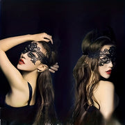 Semi-Sheer Floral Lace Blindfold for Women's Lingerie and Underwear