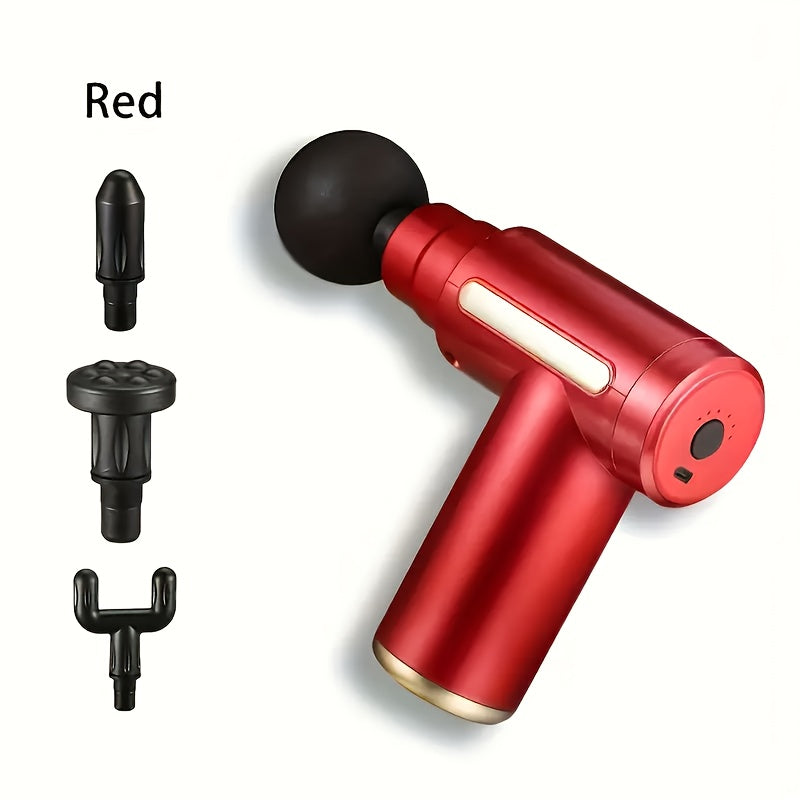 Portable Electric Massage Gun with 4 Heads Quiet Brushless Motor for Sports Fitness