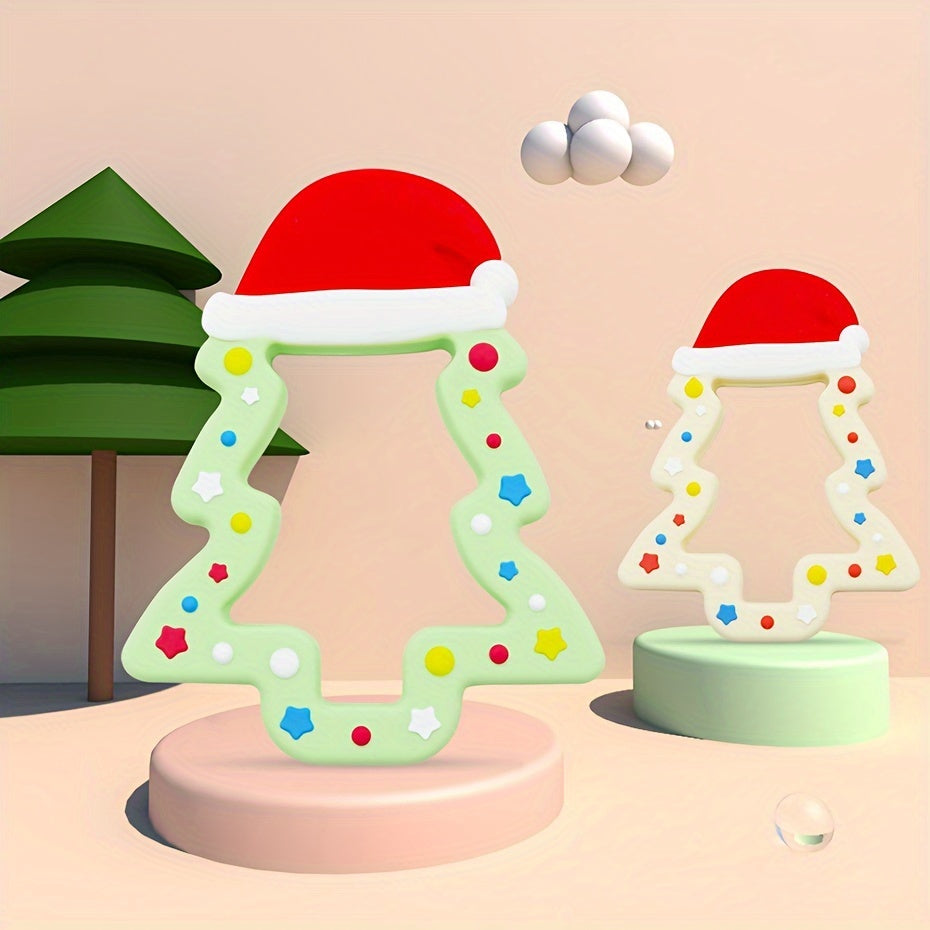 Kids Christmas Tree Teether Food-Grade Silicone Holiday Gift
