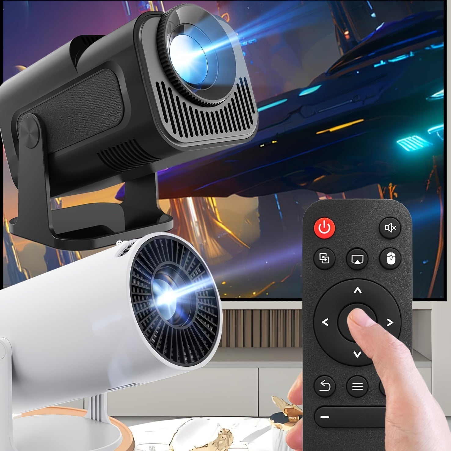 Remote Control for Projectors Compatible with H713 Chipset Battery Powered