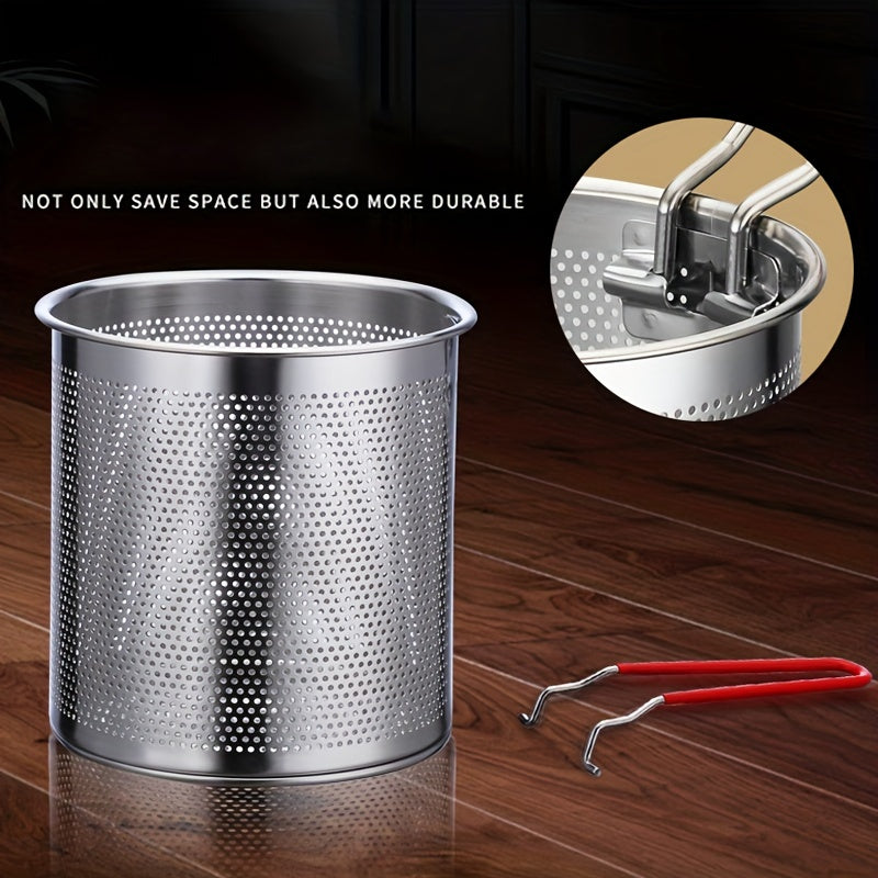 304 Stainless Steel Deep Fryer for Home Use Tempura Pot Oil Saving Electric Stove