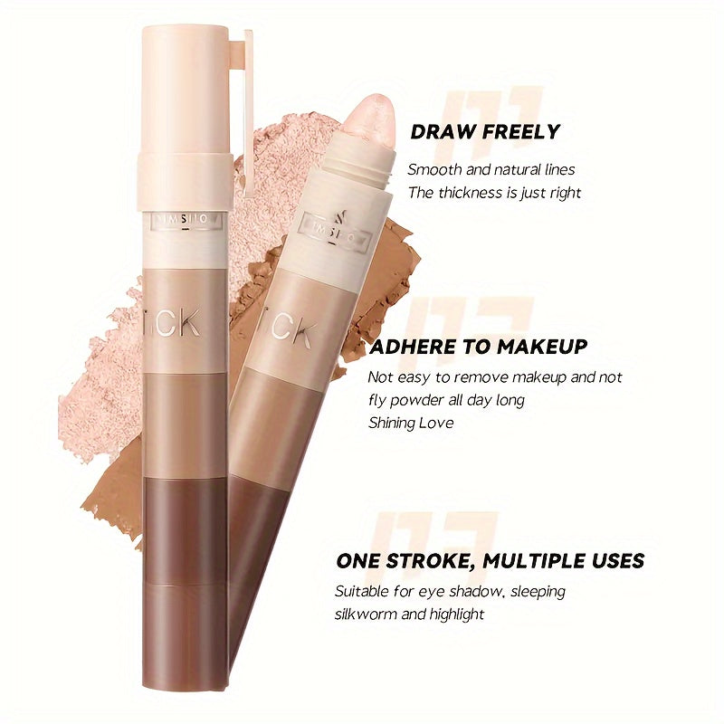 Women Natural Eyeshadow Stick 9-18 Shades Matte Shimmer Portable Beauty