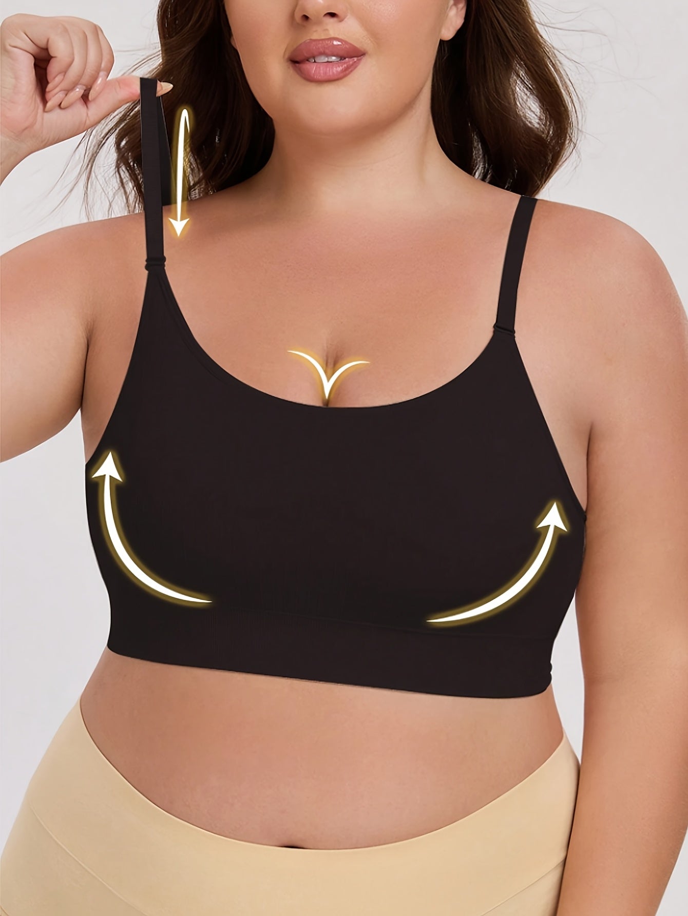 Women's Breathable Nylon Sports Bra for Running and Training