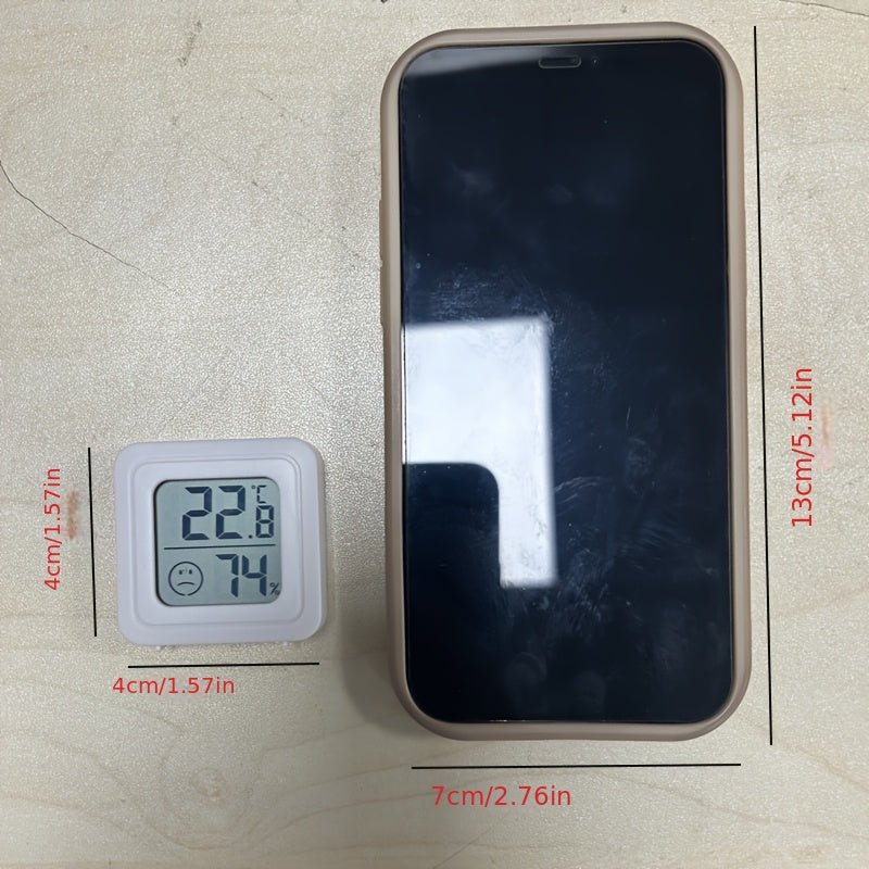 Цифровой гигрометр и термометр для помещений с иконкой улыбки