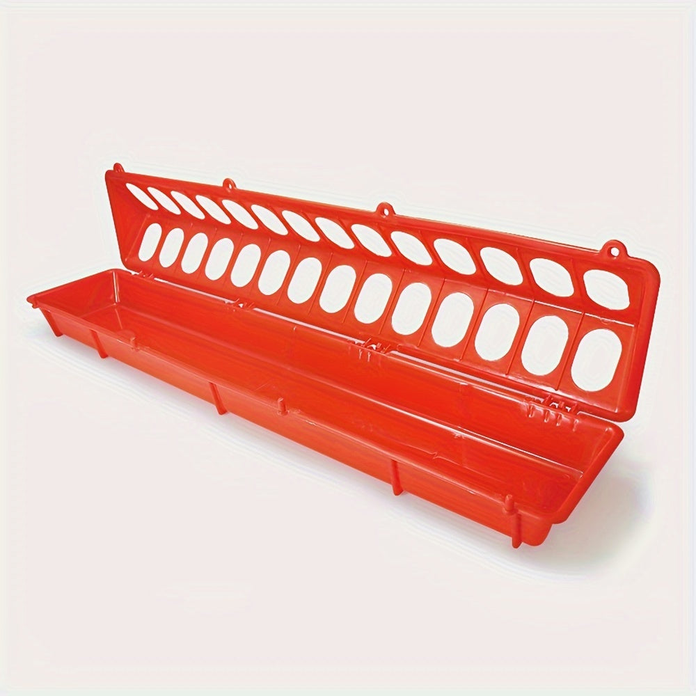 Long Plastic Poultry Feeder for Chickens Ducks and Geese Water and Food