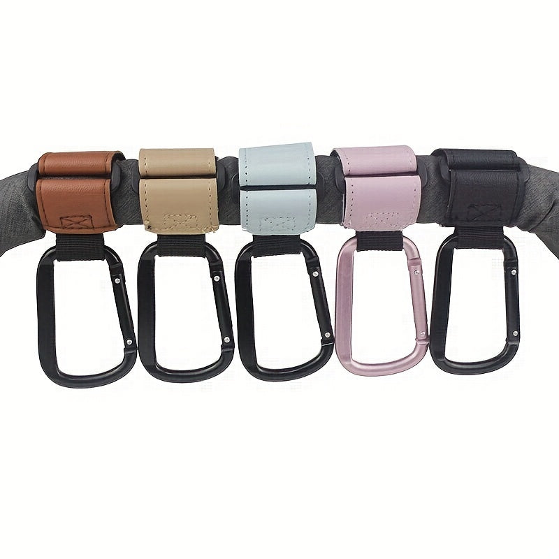Faux Leather Buckle for Mountain Climbing Electric Bicycles Baby Strollers with Portable Hook