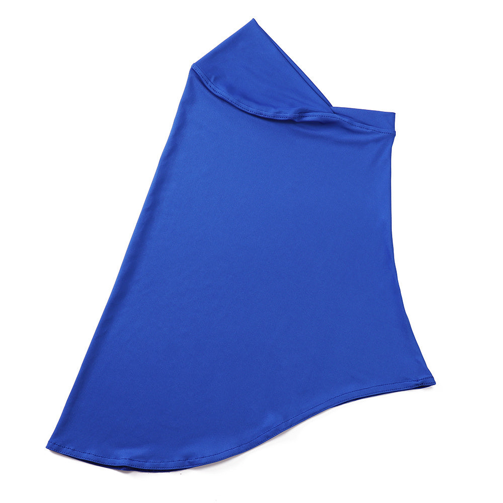 Ladies' Stretch Hijab Scarf Soft Breathable Polyester Lace Trim Full Chin Coverage in Multiple Colors