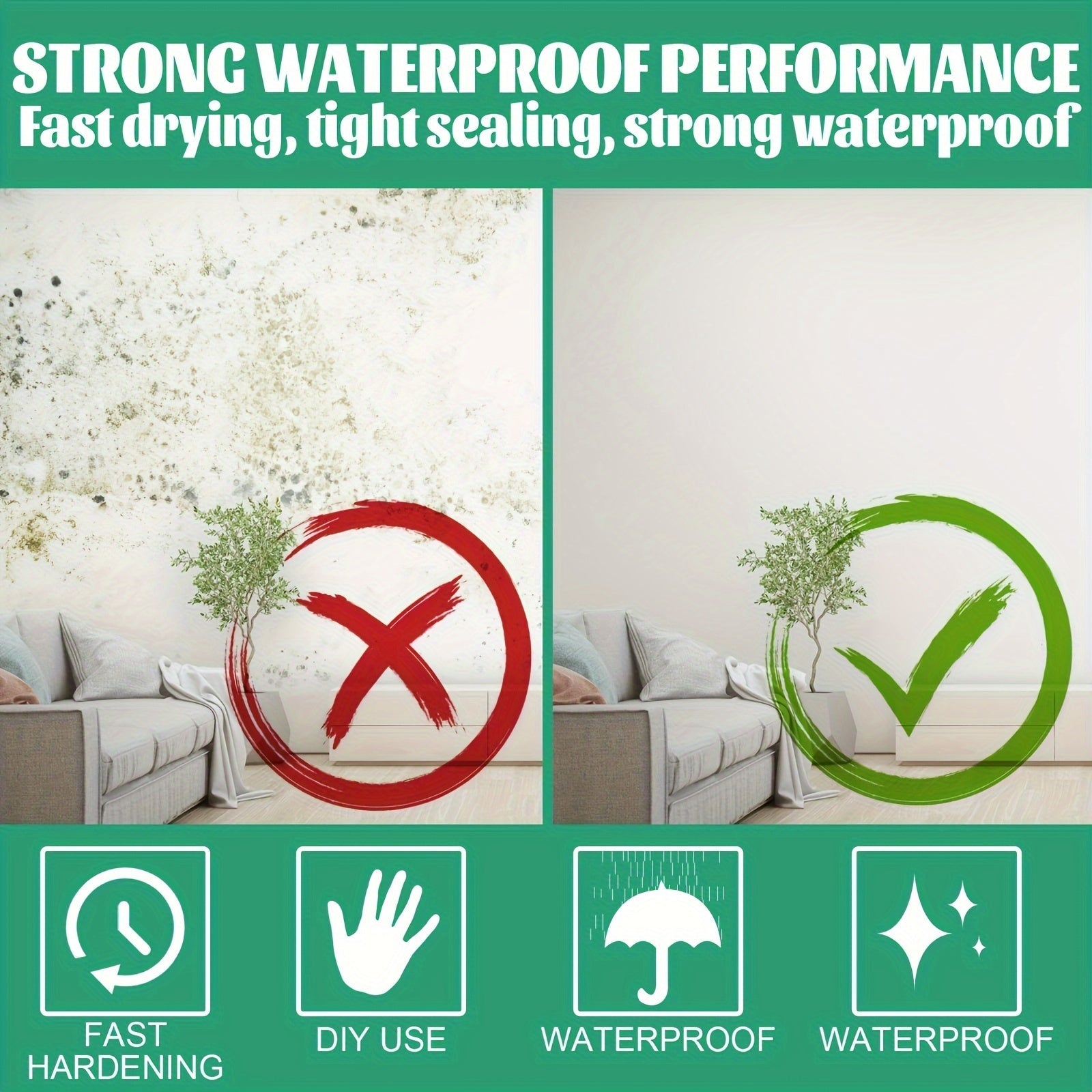 Tez quriydigan devor ta'mirlash pastasi - Oq devorlar uchun ideal yechim, iz qoldirmaydi, uy tozalash uchun zaruriy mahsulot