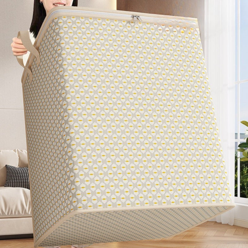 Foldable Storage Bag Waterproof Soft Fabric with Wide Handles for Clothing Bedding Toys