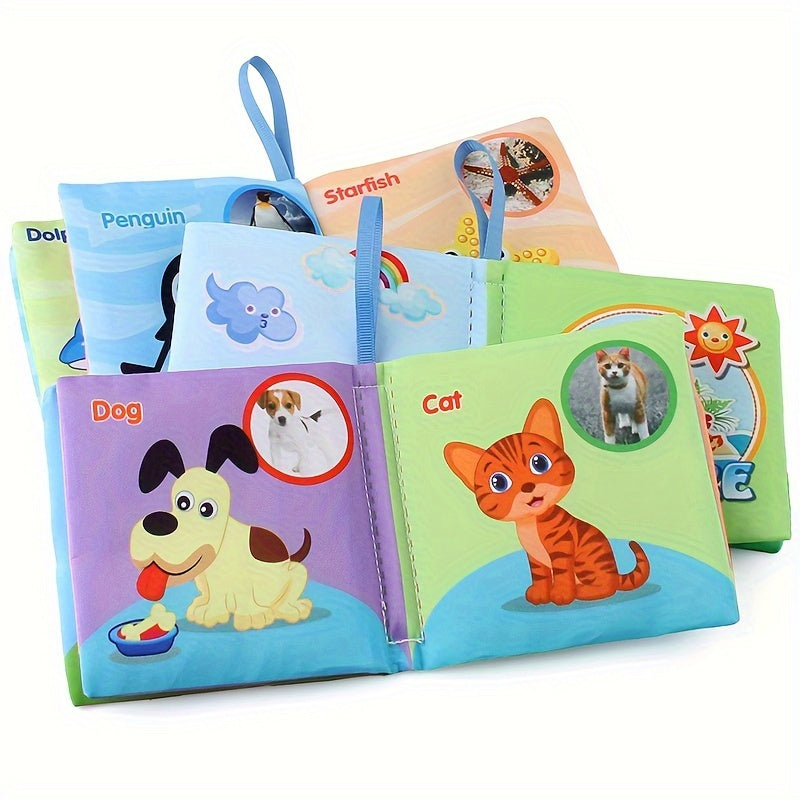 Baby Cloth Book for Infants 0+ with Animal, Transportation, Fruit, Ocean Themes