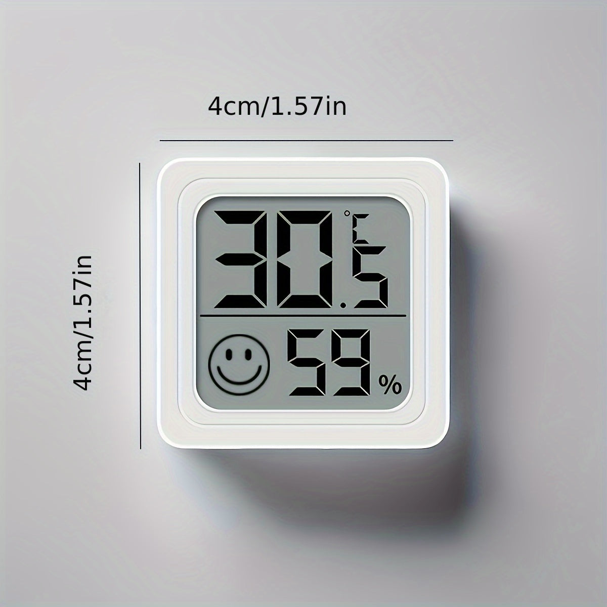 Digital Hygrometer and Thermometer Indoor Monitor with Smile Icon