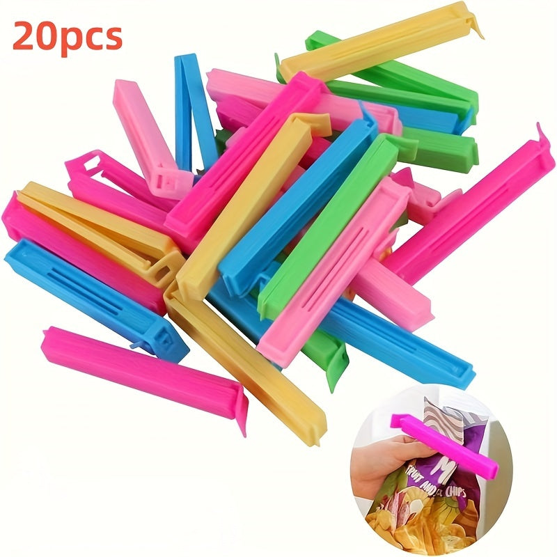 10 or 20 Pieces Food Fresh-Keeping Moisture-Proof Sealing Clips for Kitchen