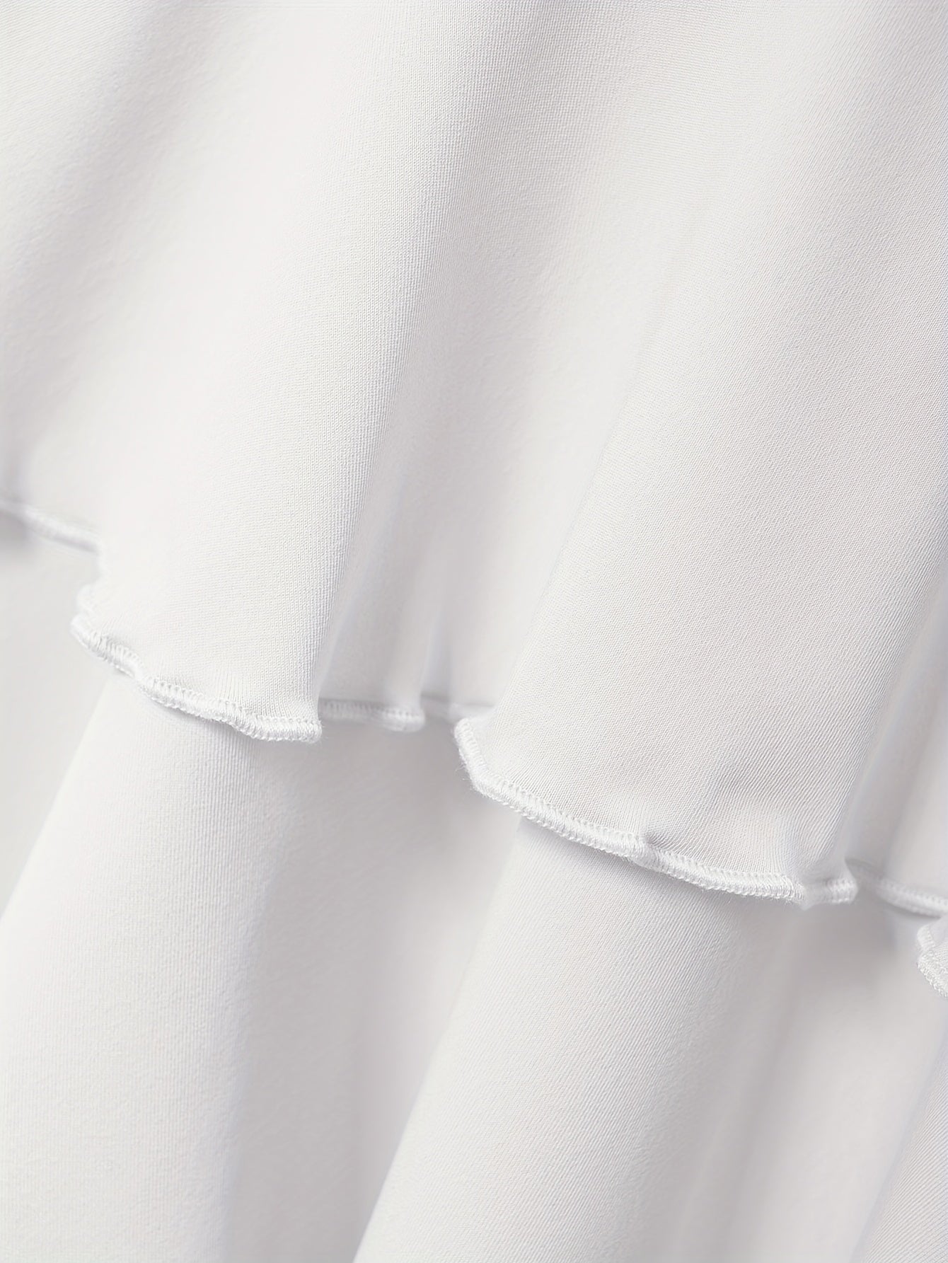 Women's High-Waist Mini Skirt with Faux Drawstring Solid Polyester for All Seasons