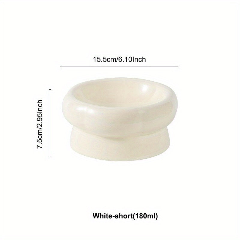 Kattalar va itlar uchun keramika elevatsiyali uy hayvonlari uchun idishlar, suyuqlik ichish va ovqatlanish