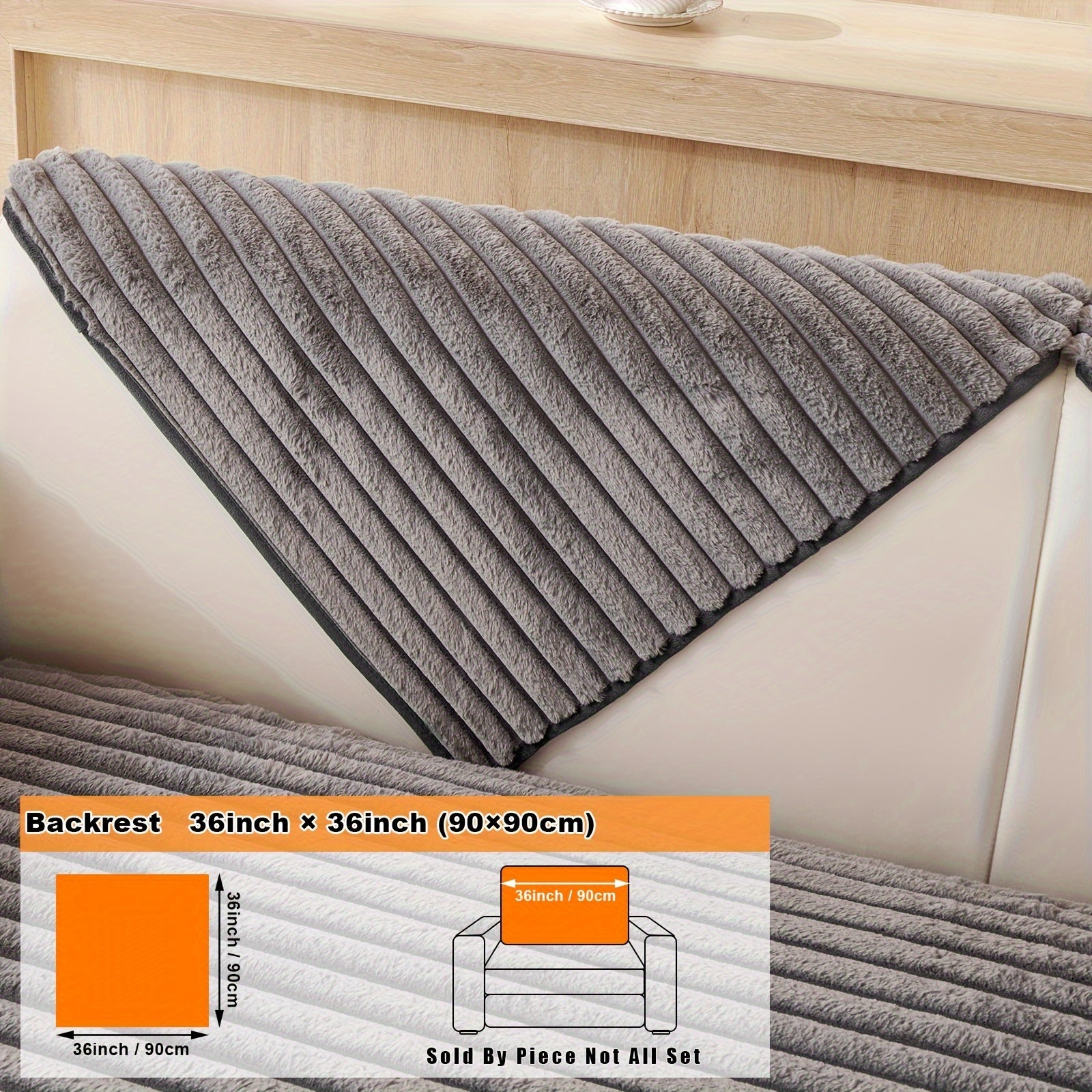 Barcha turdagi divanlar uchun mo'ljallangan, sun'iy quyon junidan tayyorlangan zamonaviy plush divan qoplamasi, mushuk va it egalari uchun iliqlik va himoya ta'minlaydi.