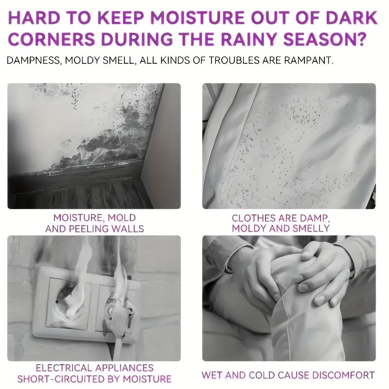 Large Hanging Dehumidifier Bags No Electricity Needed 5 Pack